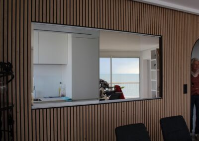 Miroiterie intérieure - salle de bains et chambre à La Baule